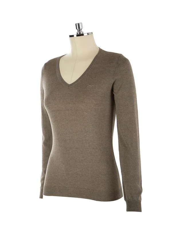 Spiga - Women's Sweater High Neck Crew Neck V-Neck