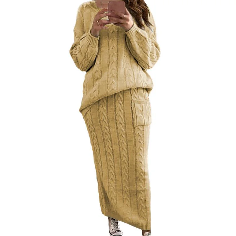 Fashion Twist Sweater Set Casual Formal Business