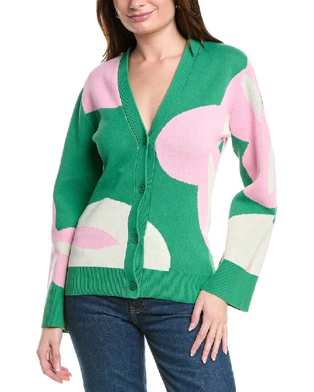 Marimekko Tyrske Cardigan Welt Pockets Slit Pockets Flap Pockets