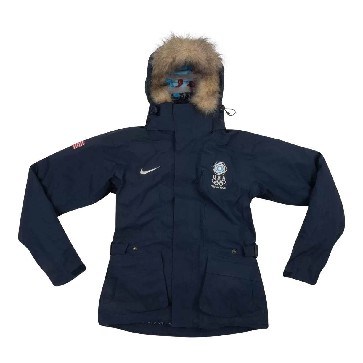 Nike Team USA 3-in-1 Parka - Women's Stylish Contrast Trim Parka
