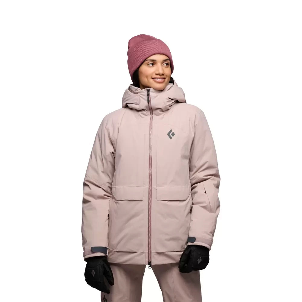 Black Diamond Factor Insulated Parka Stylish Buttoned Parka Coat