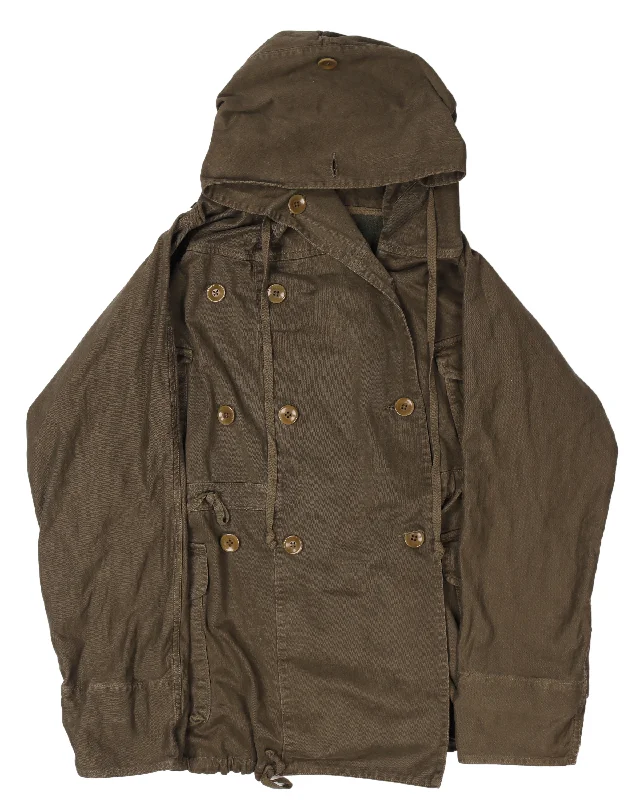 Oversized Military Parka Coat Hooded Puffy Parka Coat
