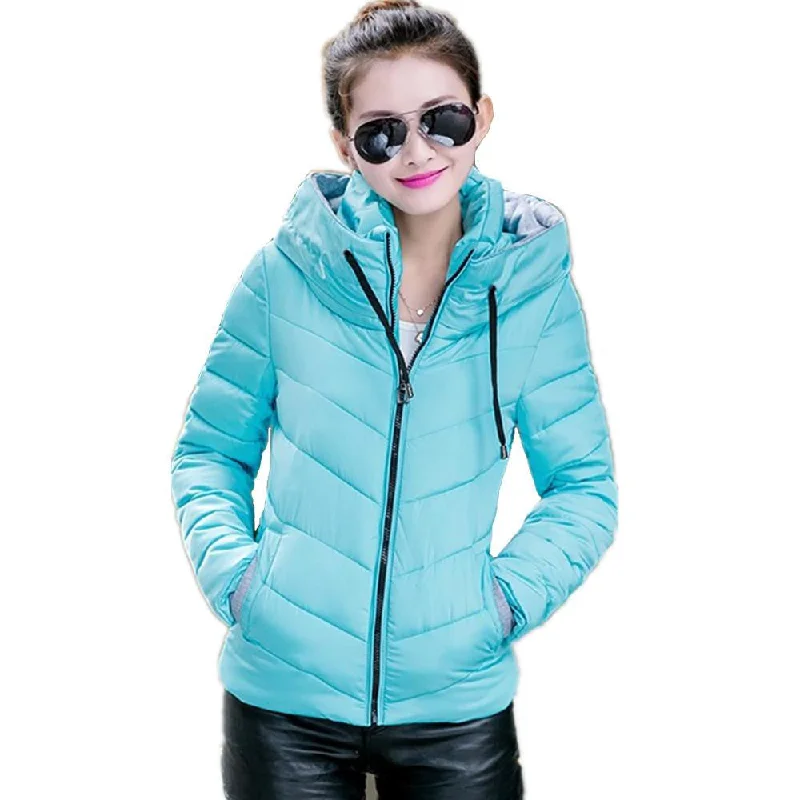 Short Parka Sky Blue