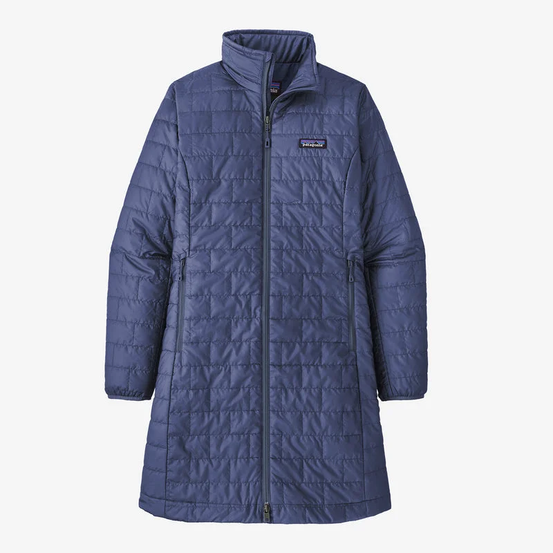 Women's Patagonia | Nano Puff Parka | Current Blue Fashionable Adjustable Parka Coat