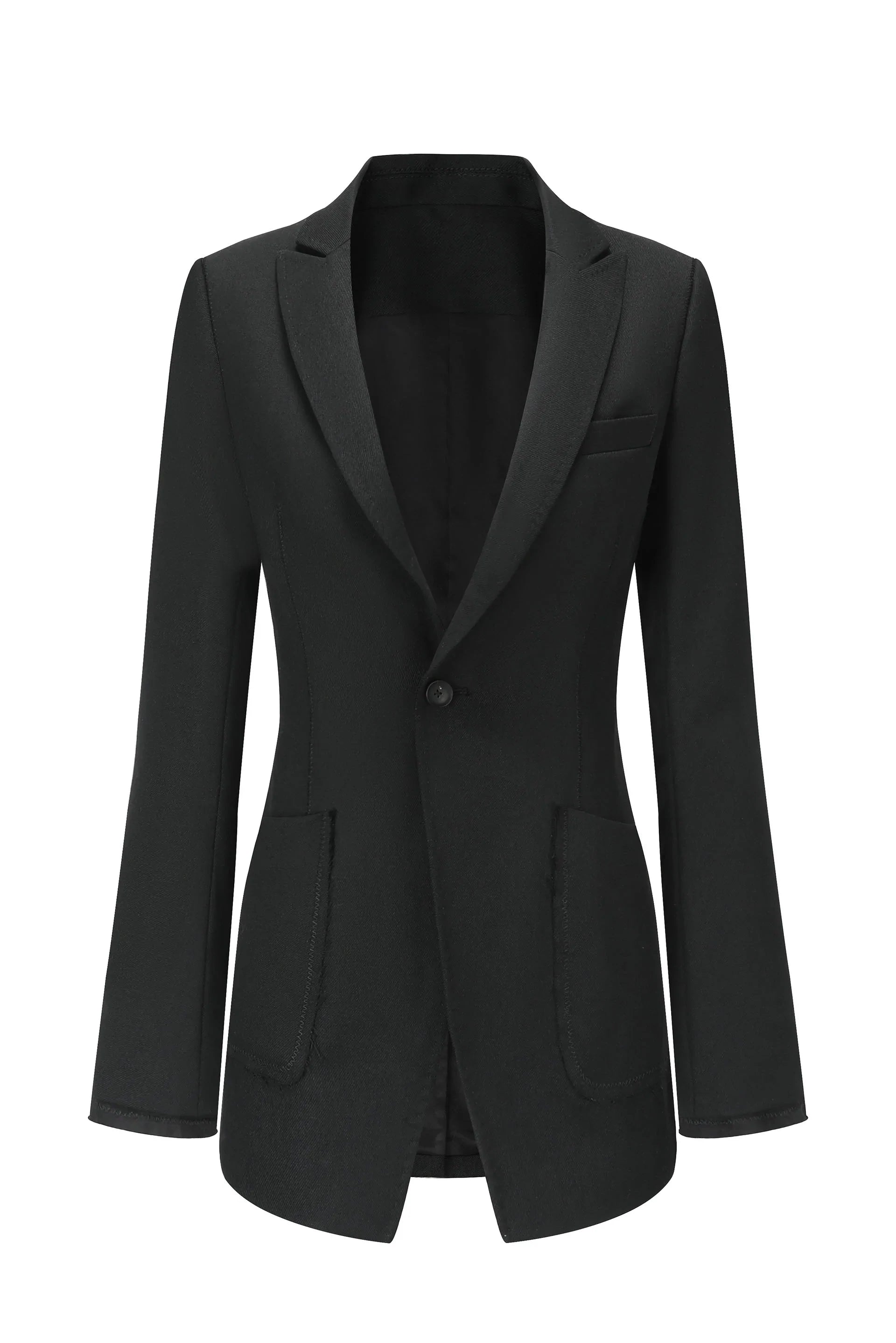Wool Tailored Fitted Blazer Women's Stripe Blazer