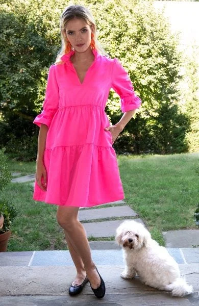 Palm Beach Dress | Shocking Pink