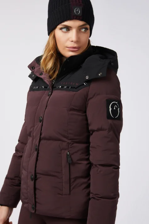 Vestrum Ladies Monterrey Jacket Ruby Wine Denim Fabric Leather Fabric Suede Fabric