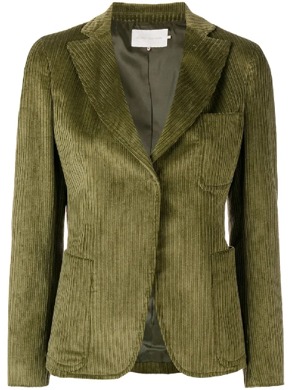 corduroy pattern blazer Women's Classic Suit