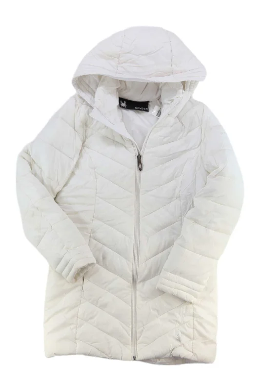 Spyder Girls Insulated Parka Elegant Faux Leather Parka