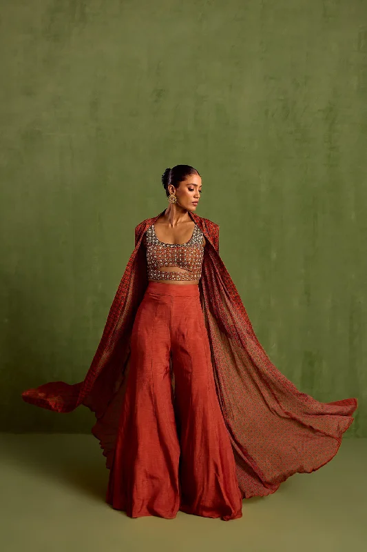 Orange Viscose Chinon Print Floral Butti Blouse Scoop Neck Jacket Sharara Set Chenille Fabric Brocade Fabric Lace Fabric Orange Viscose Chinon Print Floral Butti Blouse Scoop Neck Jacket Sharara Set Chenille Fabric Brocade Fabric Lace Fabric