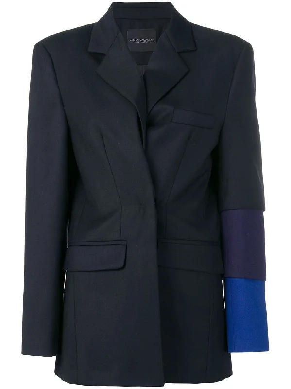 contrast sleeve blazer Slim Fit Blazer