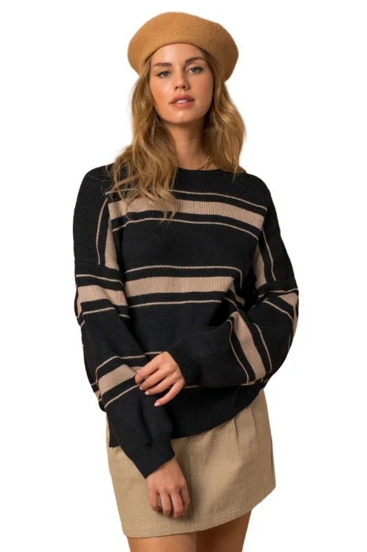 Urban Stripe Sweater Oversized Loose Flowy