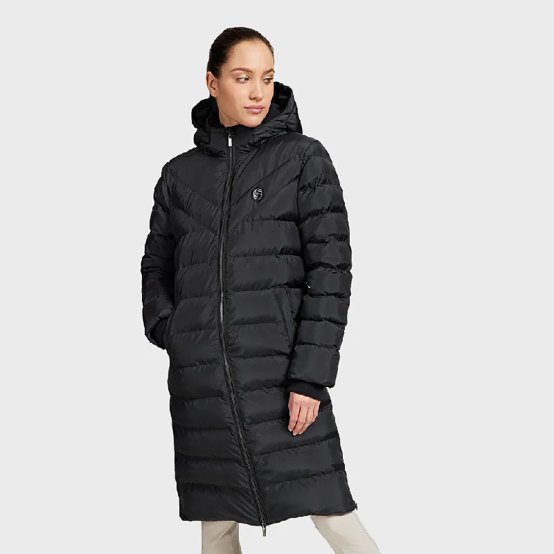 Samshield Ladies Puffer Long Jacket Sierra Moonless Night Nylon Fabric Polyester Fabric Spandex Fabric
