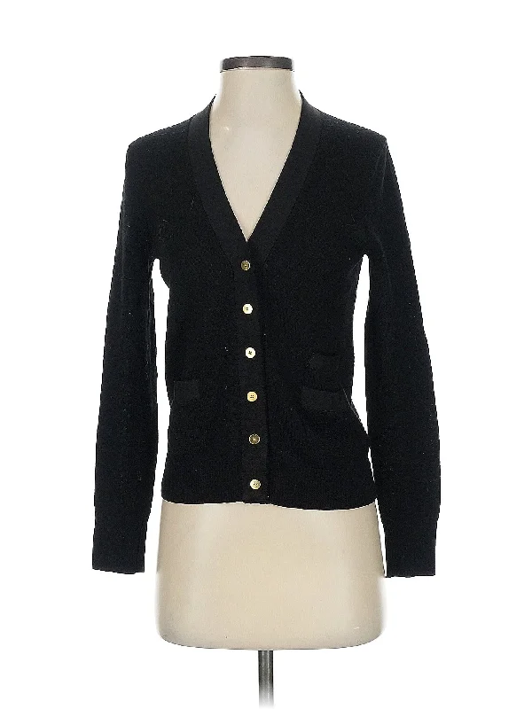 Wool Cardigan Solid Color Striped Floral Print