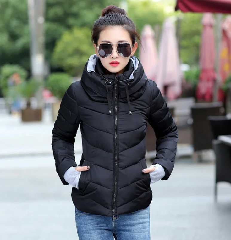 hooded plus size long sleeve warm light down padded winter jacket women parkas for women winter coat women B143 Fashionable Fitted Parka Jacket hooded plus size long sleeve warm light down padded winter jacket women parkas for women winter coat women B143 Fashionable Fitted Parka Jacket