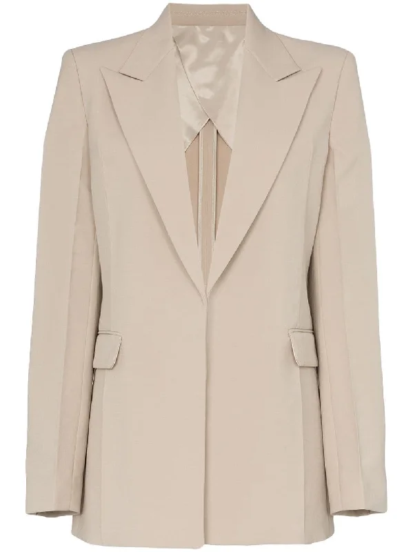 peak lapel single-breasted blazer Women's High-End Blazer