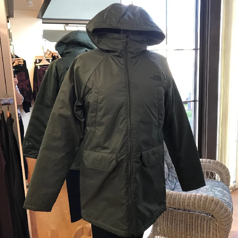 Women's The North Face | Auburn Water Resistant Hooded Parka | Thyme Stylish Layered Parka Jacket