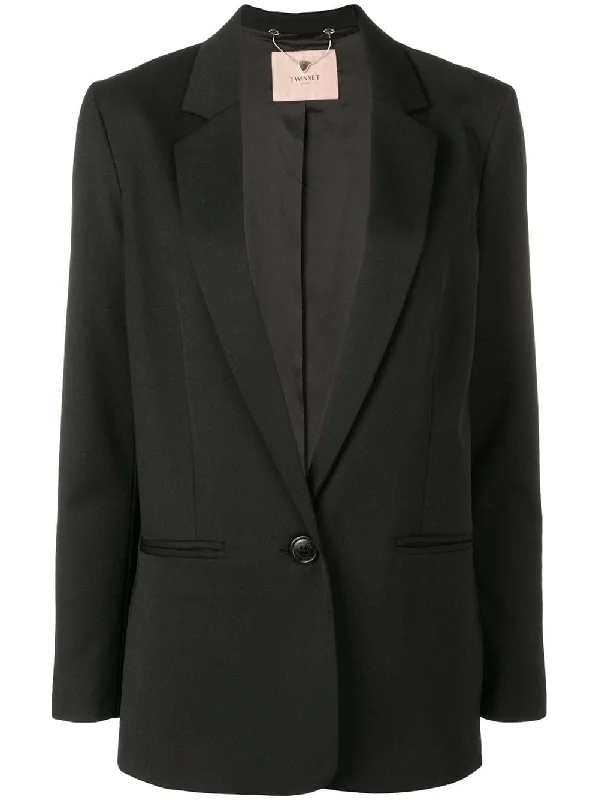 longline tailored blazer Women's Elegant Jacket