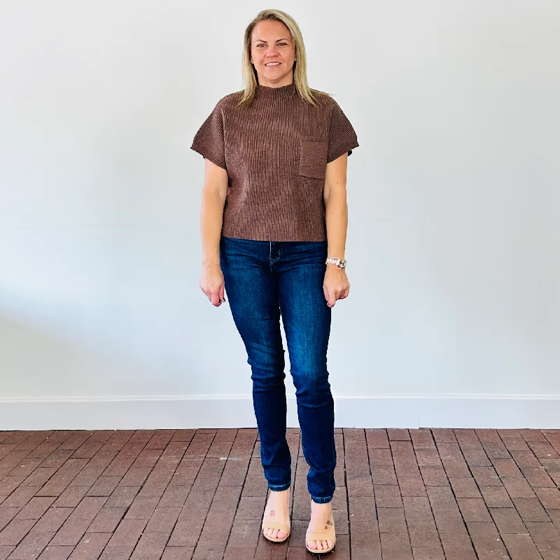Emily Short Sleeve Sweater Velvet Chenille Corduroy