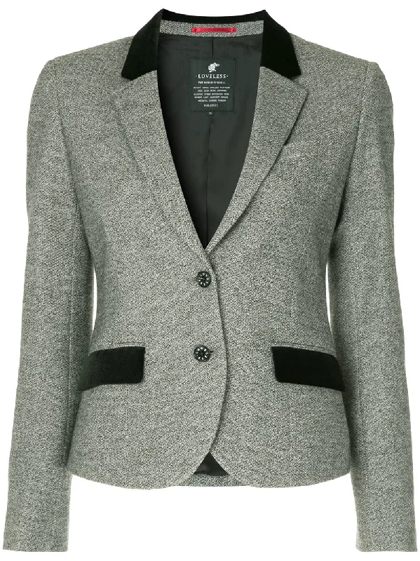 contrast details blazer Women's Vintage Suit