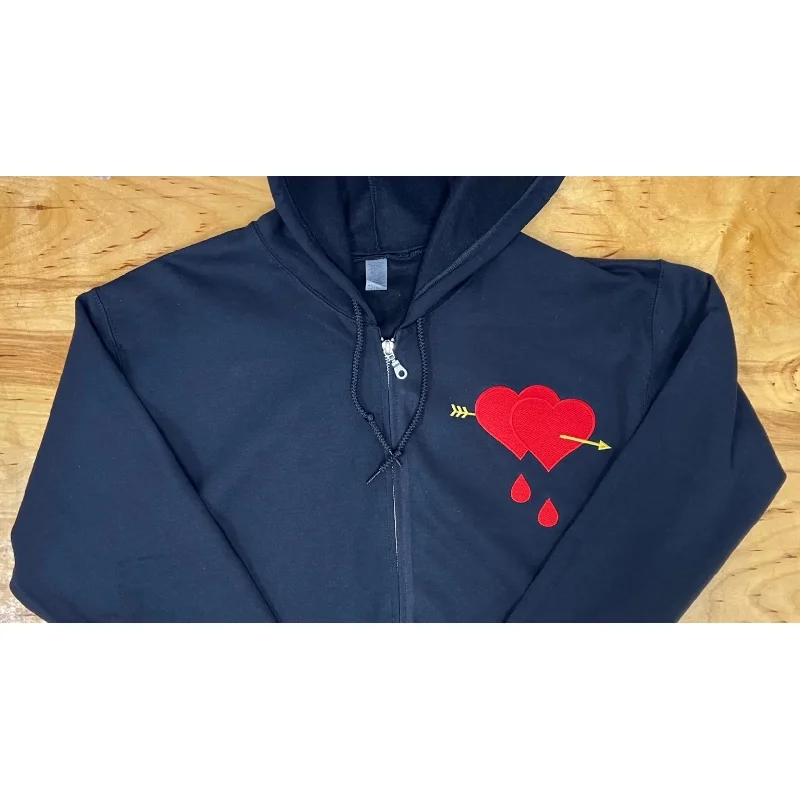 Star Struck Clothing Bleeding Heart Jacket in Black Nylon Jacket Polyester Jacket Spandex Jacket Star Struck Clothing Bleeding Heart Jacket in Black Nylon Jacket Polyester Jacket Spandex Jacket