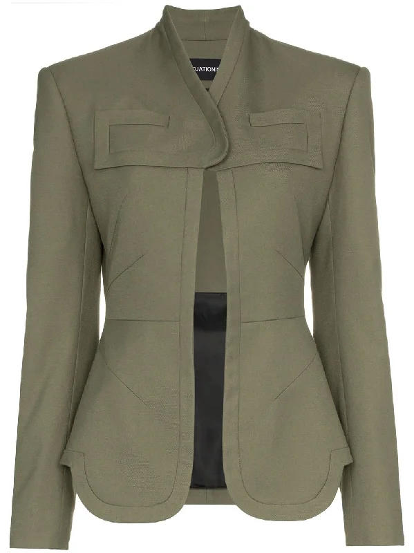 one button wool blazer Women's Daily Blazer
