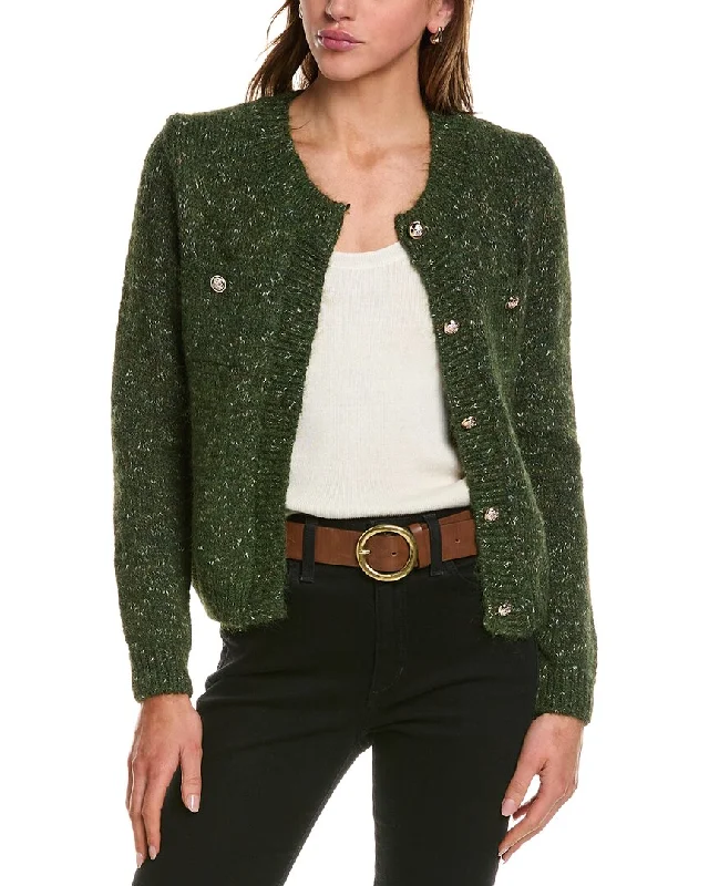Femme Society Cardigan Terry Blend Velvet Blend Canvas Blend