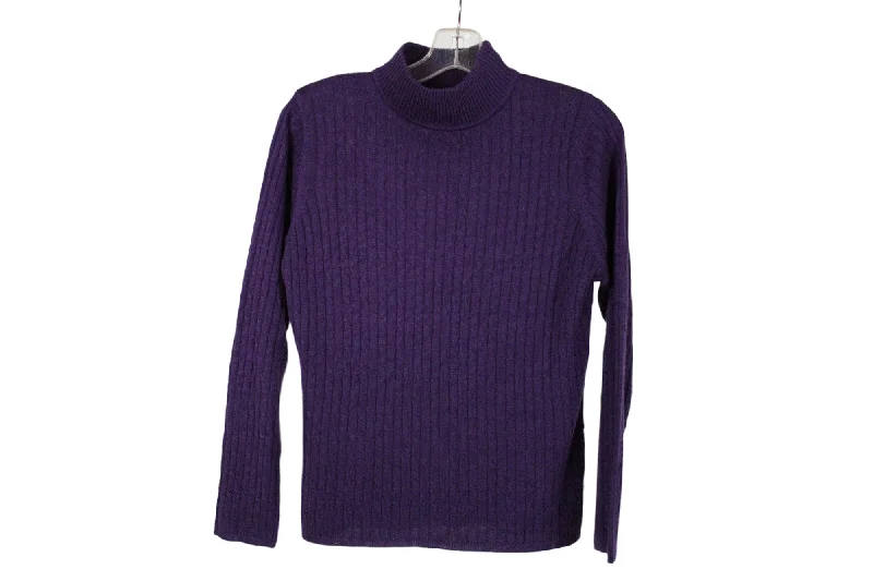 Croft & Barrow Purple Cable Knit Style Soft Sweater | M Petite Welt Pockets Slit Pockets Flap Pockets Croft & Barrow Purple Cable Knit Style Soft Sweater | M Petite Welt Pockets Slit Pockets Flap Pockets