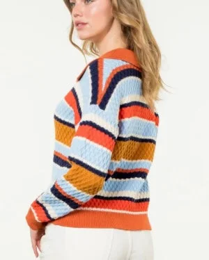 Multi Stripe Knit Sweater Faux Fur Fabric Real Fur Fabric Shearling Fabric