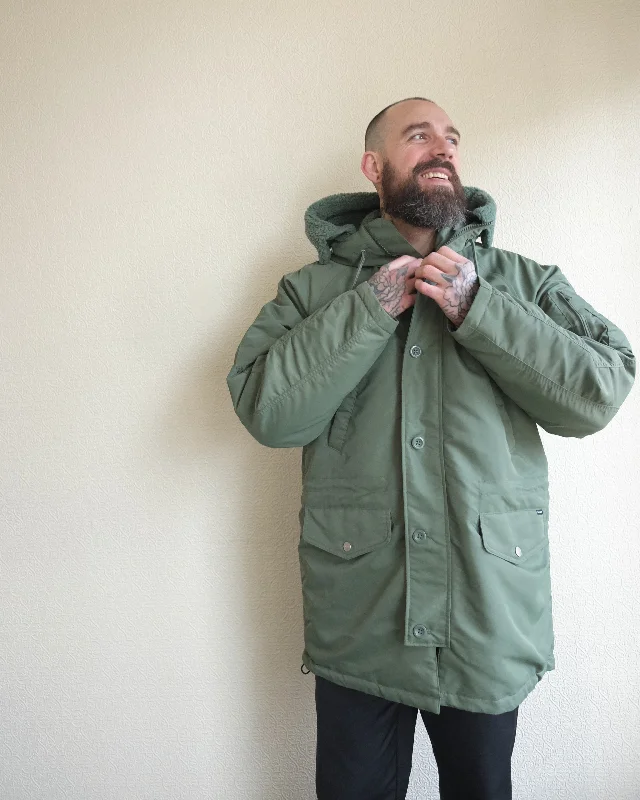 Olten Parka, Duck Green Warm Winter Parka Coat
