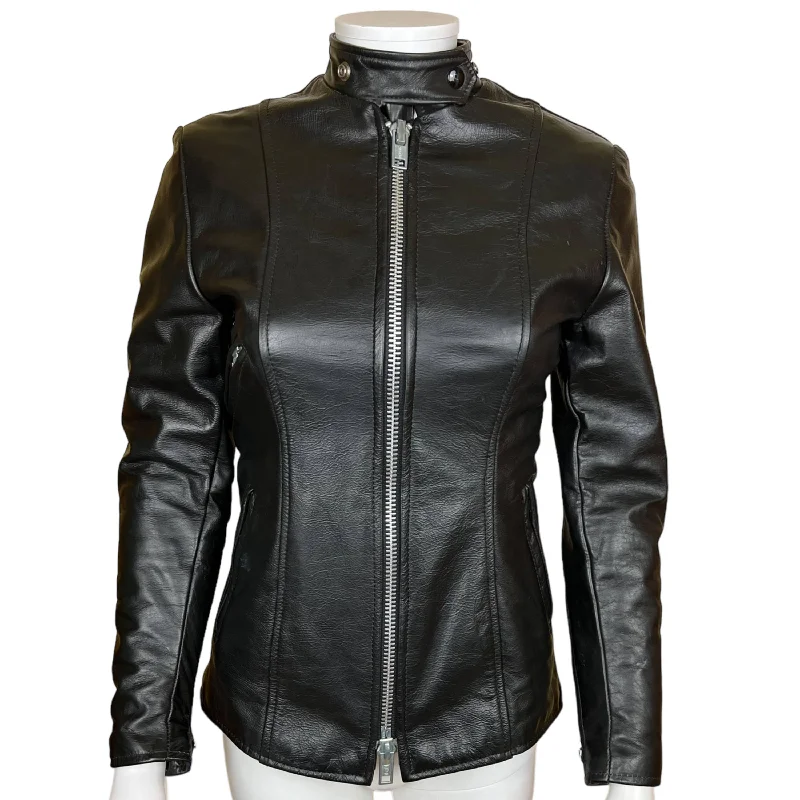 Vintage Leather Brimaco Cafe Racer Motorcycle Jacket XS Zip Front Button Front Snap Front Vintage Leather Brimaco Cafe Racer Motorcycle Jacket XS Zip Front Button Front Snap Front