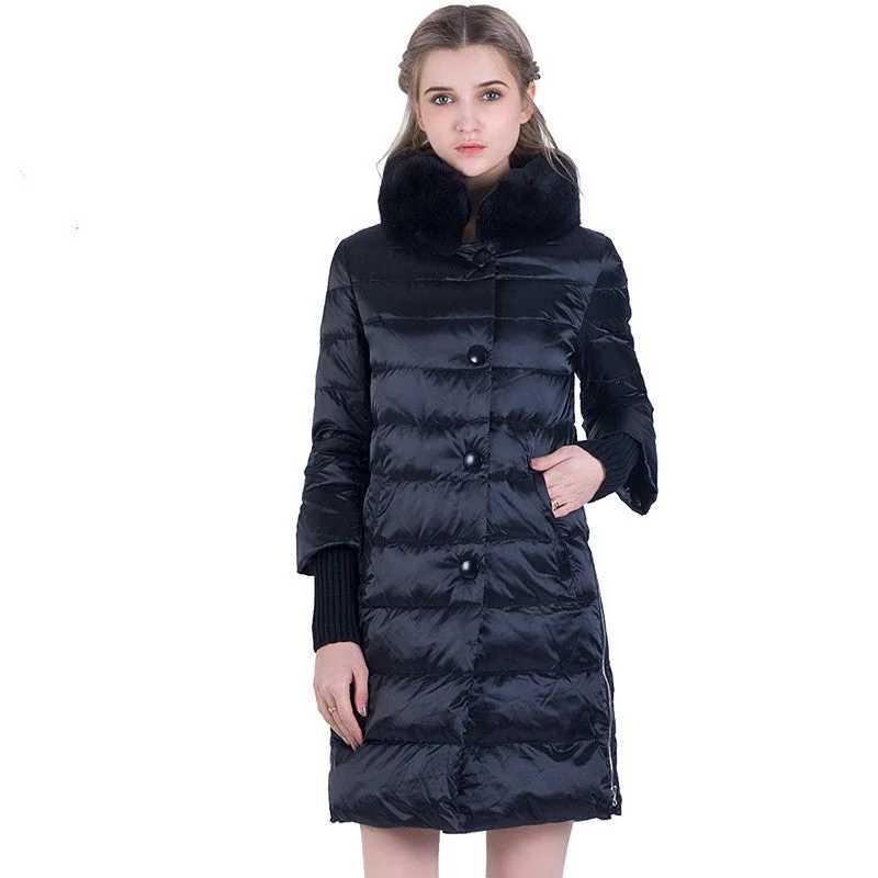 Winter Down Jacket Women Long Coat Parkas Thickening Female Warm Clothes Rabbit Fur Collar High Quality Overcoat Hooded Puffer Parka Jacket Winter Down Jacket Women Long Coat Parkas Thickening Female Warm Clothes Rabbit Fur Collar High Quality Overcoat Hooded Puffer Parka Jacket