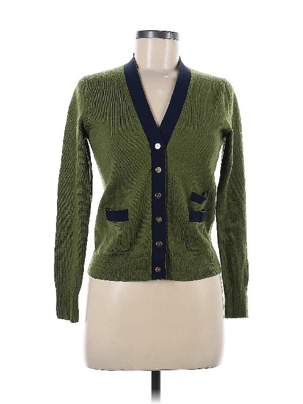 Wool Cardigan Zippered Buttoned Snapped