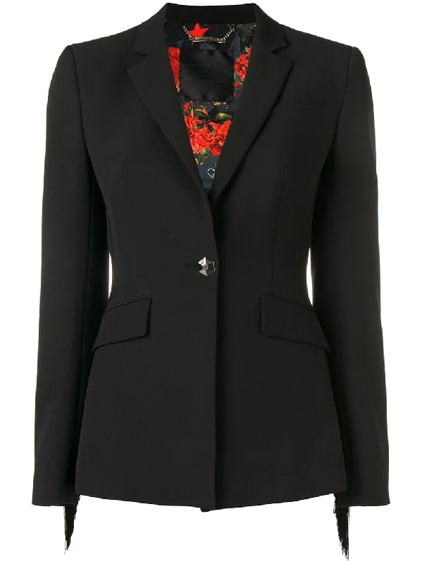 fringed blazer Women's Stripe Blazer