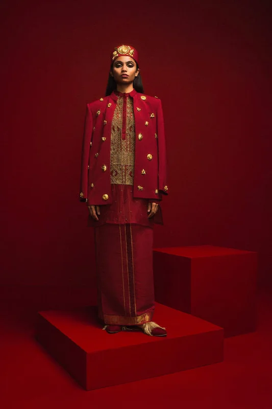 The Tinted Glass Kurta Jacket Set Print Jacket Jacquard Jacket Patchwork Jacket