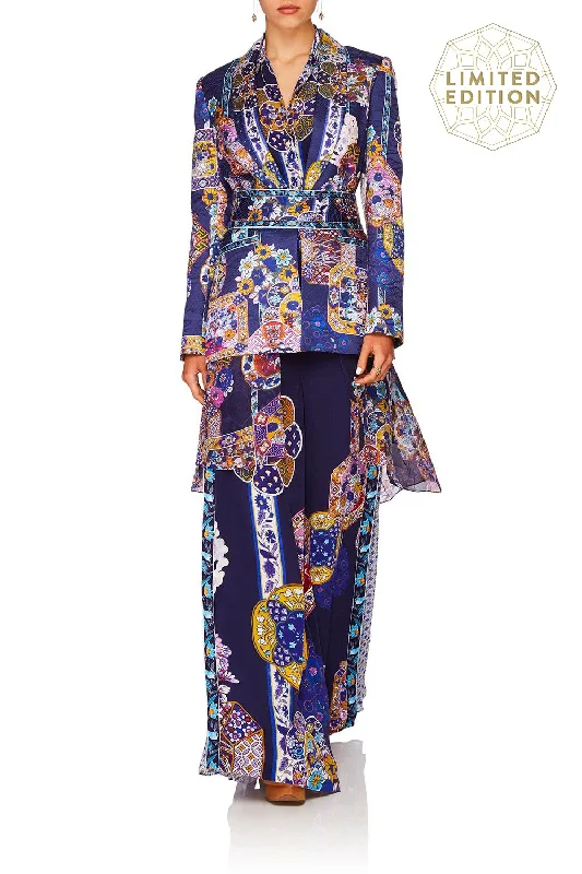 BLAZER W/CHIFFON CONTRAST STAR GAZER Women's Classic Blazer