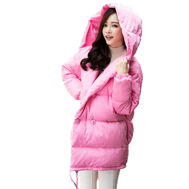 winter women loose fit coat fashion cute parkas hooded jacket overcoat medium casual plus size duck down overcoat snowear Quilted Insulated Parka Coat winter women loose fit coat fashion cute parkas hooded jacket overcoat medium casual plus size duck down overcoat snowear Quilted Insulated Parka Coat