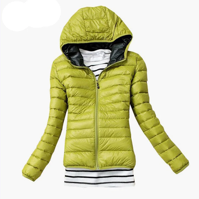 HD- Fashion Parkas Female Down Jacket Women Clothing Coat Color Overcoat Women Jacket Parka 538TN Elegant Fur Collar Parka