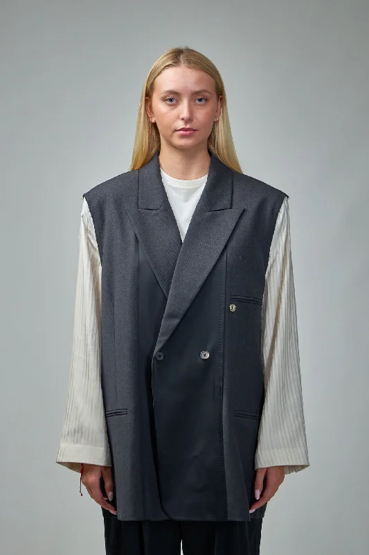 Inside Flannel Blazer Fashion Women's Blazer