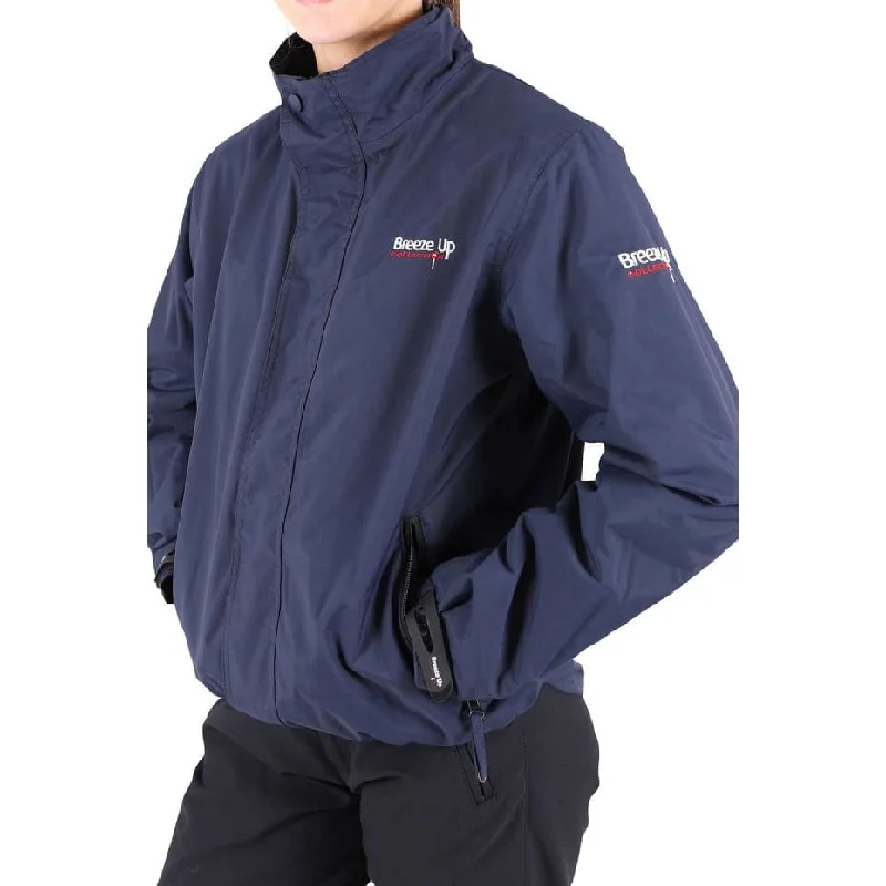Breeze Up Adult Summer Waterproof Jacket Navy Nylon Fabric Polyester Fabric Spandex Fabric