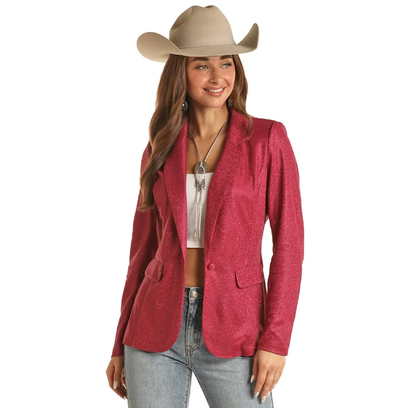 PANHANDLE WOMEN'S IRIDESCENT PINK BLAZER - BW92T02056 Women's Banquet Suit