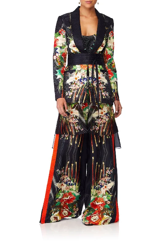 BLAZER W/CHIFFON CONTRAST QUEEN OF KINGS Women's Trendy Suit