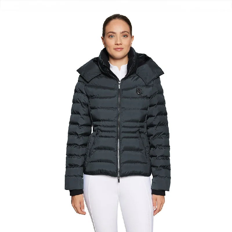 Samshield Ladies Padded Jacket Courcheval Moonless Night Chenille Fabric Brocade Fabric Lace Fabric