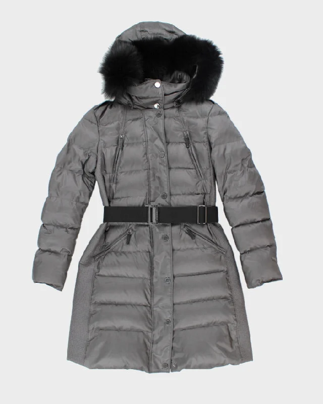 Vintage 2000's Women's Burberry Insulated Hooded Puffer Parka Jacket - S Adjustable Waist Puffer Parka Vintage 2000's Women's Burberry Insulated Hooded Puffer Parka Jacket - S Adjustable Waist Puffer Parka