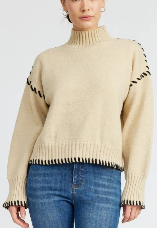 Whip Stitch Sweater Wool Fabric Cashmere Fabric Tweed Fabric