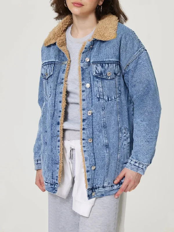 Hazel Blues® | Button Up Collared Neck Plush Denim Jacket Chenille Jacket Brocade Jacket Lace Jacket Hazel Blues® | Button Up Collared Neck Plush Denim Jacket Chenille Jacket Brocade Jacket Lace Jacket
