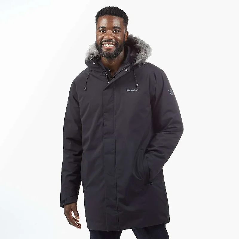 Moosejaw Mens Hooded Down Parka Thick Fleece Parka Jacket