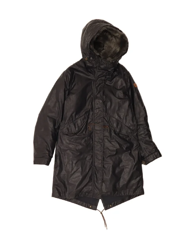 REPLAY Womens Hooded Parka Jacket UK 14 Medium Black Polyamide Snowproof Mid-Length Parka REPLAY Womens Hooded Parka Jacket UK 14 Medium Black Polyamide Snowproof Mid-Length Parka