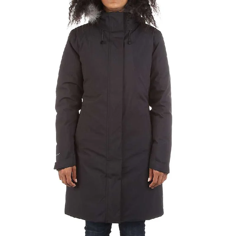 Moosejaw Womens Hooded Down Parka Fluffy Faux Fur Parka