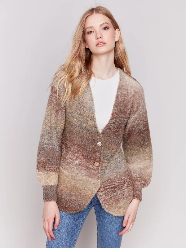 BOUCLE KNIT CARDIGAN - AUTUMN Mesh Fabric Canvas Fabric Denim Fabric